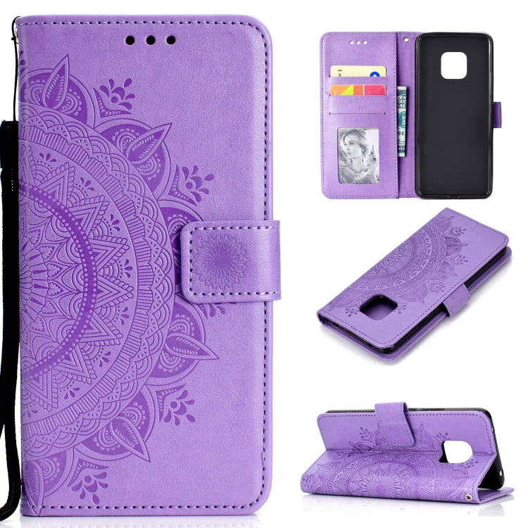 For Huawei Mate 20 Pro Totem Flower Embossed Horizontal Flip TPU + PU Leather Case with Holder & Card Slots & Wallet