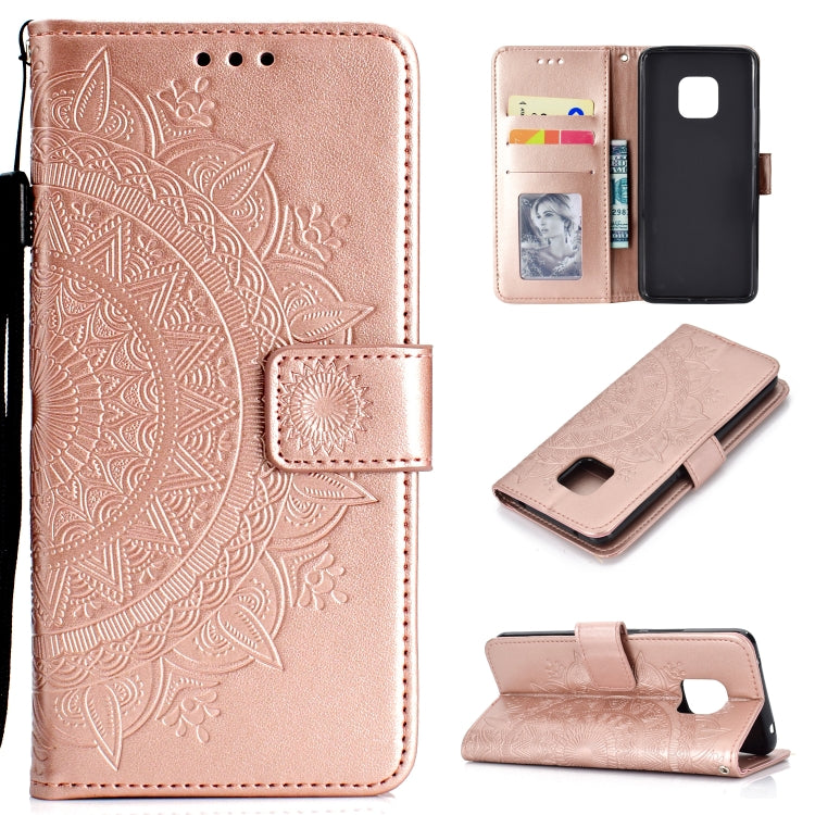 For Huawei Mate 20 Pro Totem Flower Embossed Horizontal Flip TPU + PU Leather Case with Holder & Card Slots & Wallet