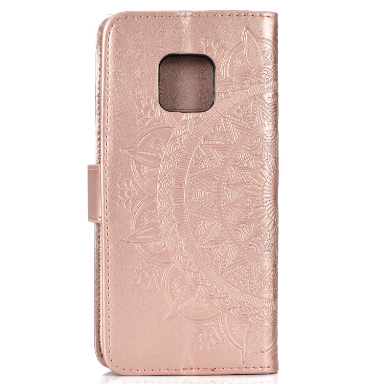 For Huawei Mate 20 Pro Totem Flower Embossed Horizontal Flip TPU + PU Leather Case with Holder & Card Slots & Wallet