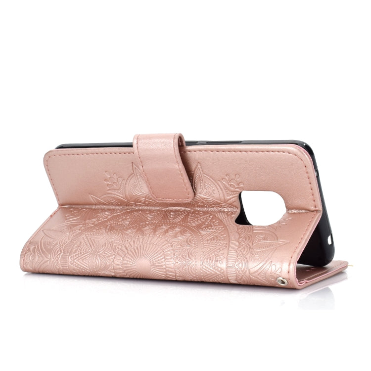For Huawei Mate 20 Pro Totem Flower Embossed Horizontal Flip TPU + PU Leather Case with Holder & Card Slots & Wallet