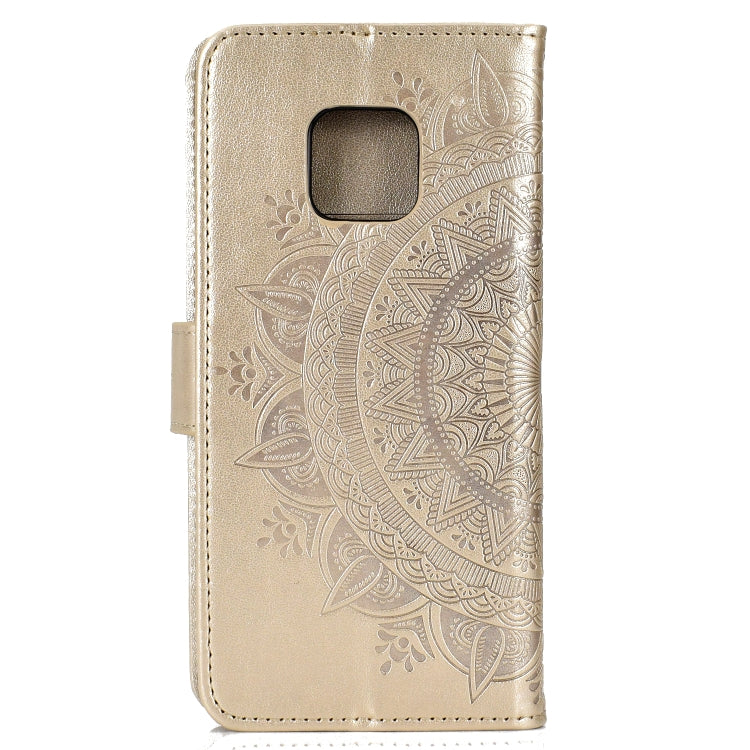 For Huawei Mate 20 Pro Totem Flower Embossed Horizontal Flip TPU + PU Leather Case with Holder & Card Slots & Wallet