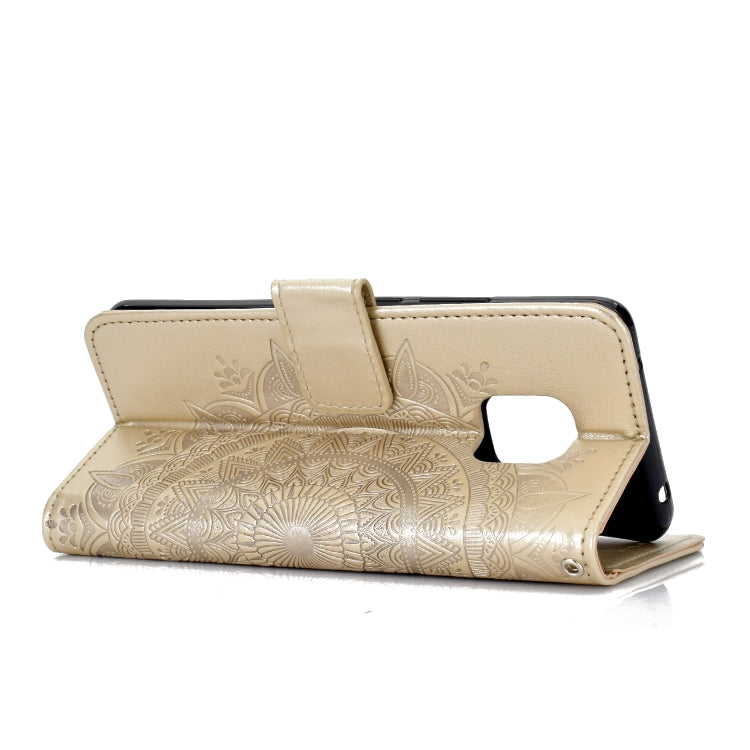 For Huawei Mate 20 Pro Totem Flower Embossed Horizontal Flip TPU + PU Leather Case with Holder & Card Slots & Wallet