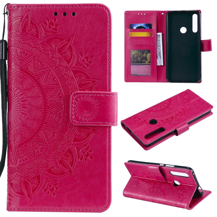 For Huawei P smart Z Totem Flower Embossed Horizontal Flip TPU + PU Leather Case with Holder & Card Slots & Wallet