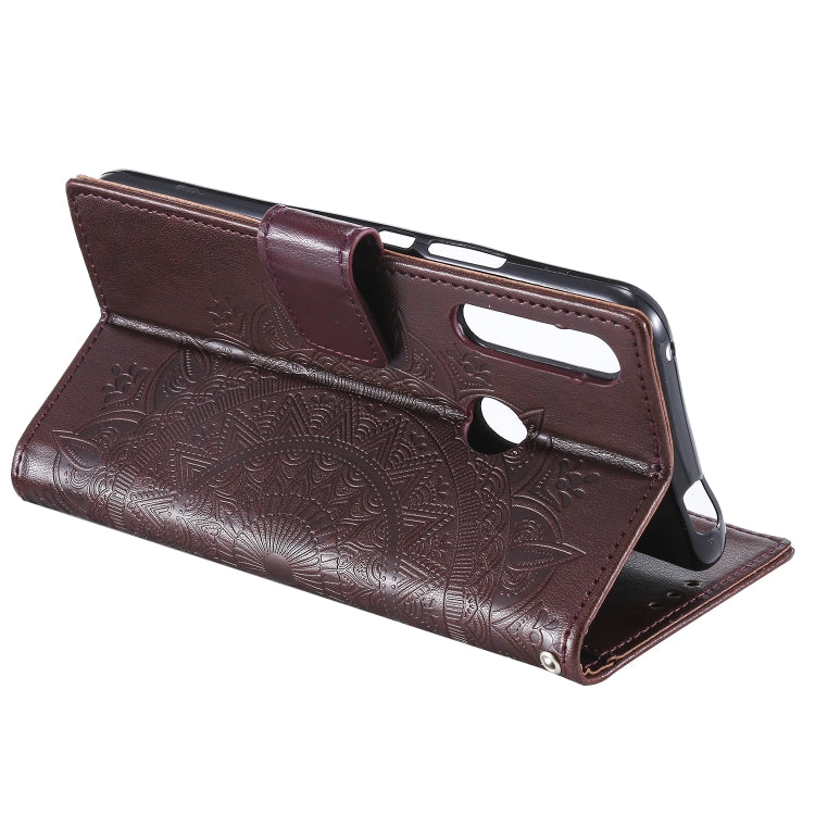 For Huawei P smart Z Totem Flower Embossed Horizontal Flip TPU + PU Leather Case with Holder & Card Slots & Wallet