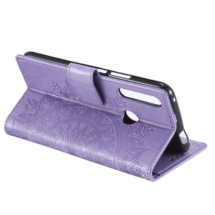 For Huawei P smart Z Totem Flower Embossed Horizontal Flip TPU + PU Leather Case with Holder & Card Slots & Wallet