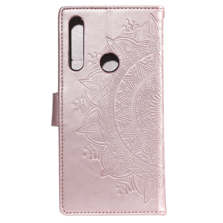 For Huawei P smart Z Totem Flower Embossed Horizontal Flip TPU + PU Leather Case with Holder & Card Slots & Wallet