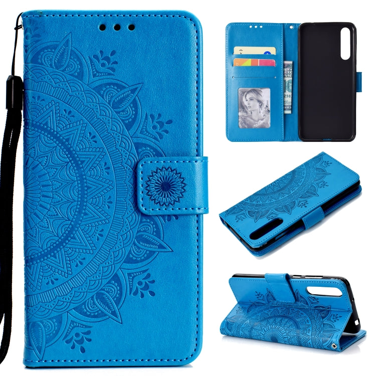 For Huawei P20 Pro Totem Flower Embossed Horizontal Flip TPU + PU Leather Case with Holder & Card Slots & Wallet