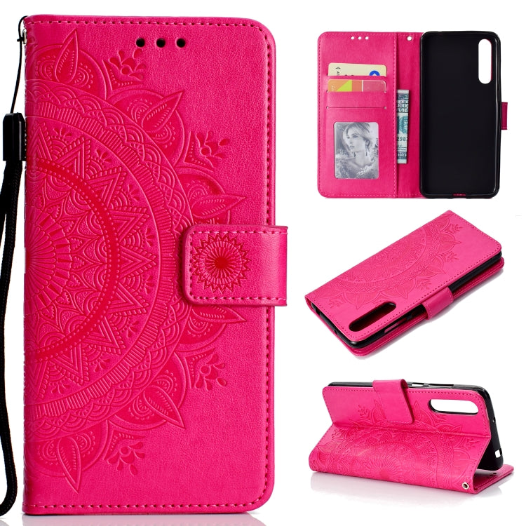 For Huawei P20 Pro Totem Flower Embossed Horizontal Flip TPU + PU Leather Case with Holder & Card Slots & Wallet