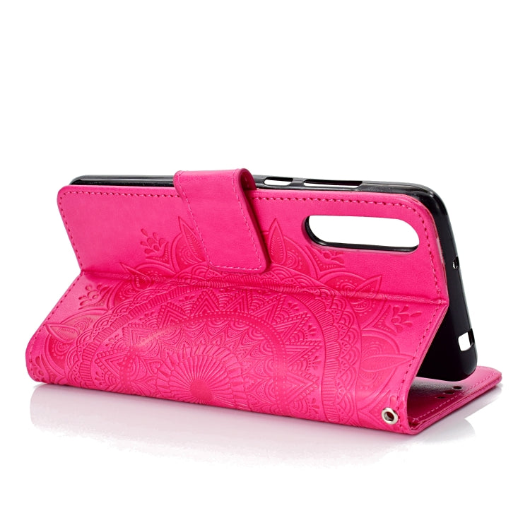 For Huawei P20 Pro Totem Flower Embossed Horizontal Flip TPU + PU Leather Case with Holder & Card Slots & Wallet