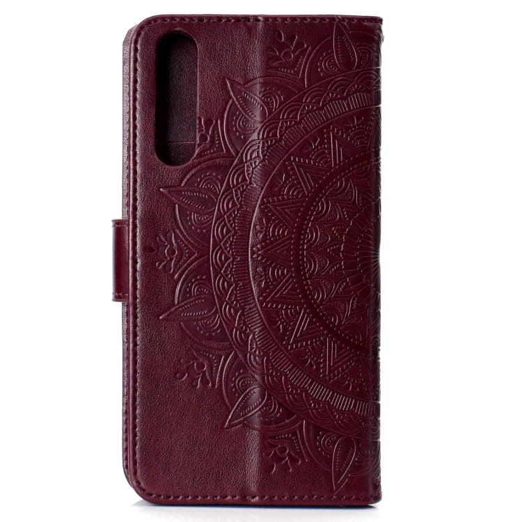 For Huawei P20 Pro Totem Flower Embossed Horizontal Flip TPU + PU Leather Case with Holder & Card Slots & Wallet