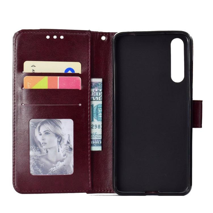 For Huawei P20 Pro Totem Flower Embossed Horizontal Flip TPU + PU Leather Case with Holder & Card Slots & Wallet
