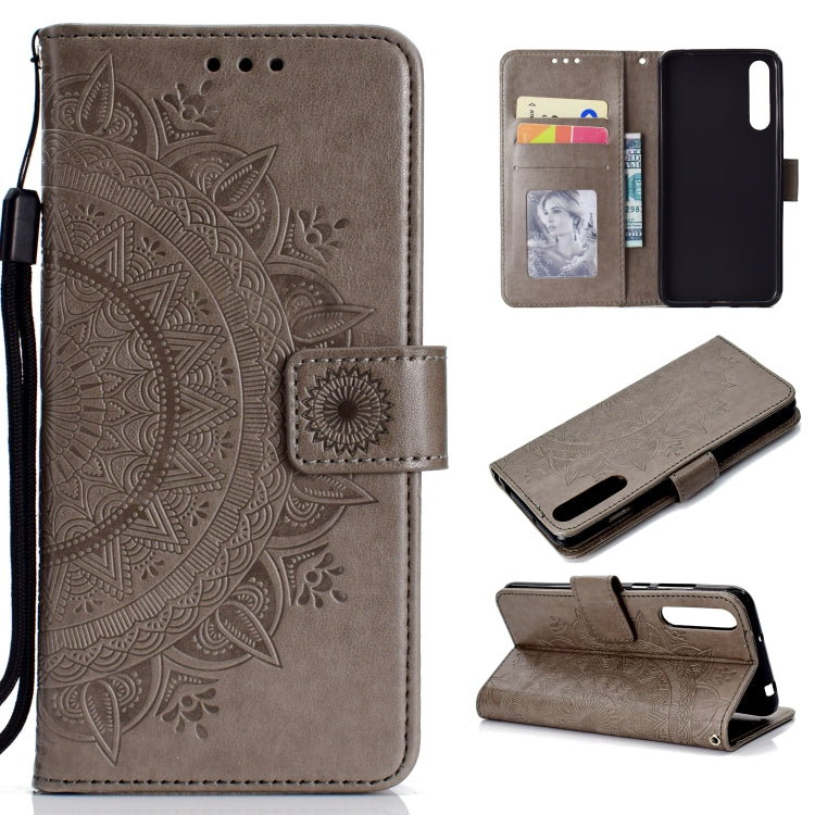 For Huawei P20 Pro Totem Flower Embossed Horizontal Flip TPU + PU Leather Case with Holder & Card Slots & Wallet
