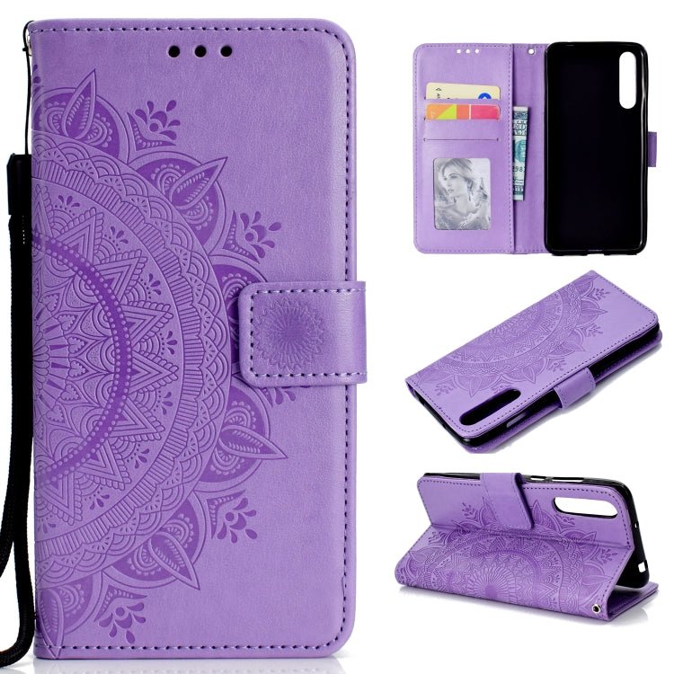 For Huawei P20 Pro Totem Flower Embossed Horizontal Flip TPU + PU Leather Case with Holder & Card Slots & Wallet