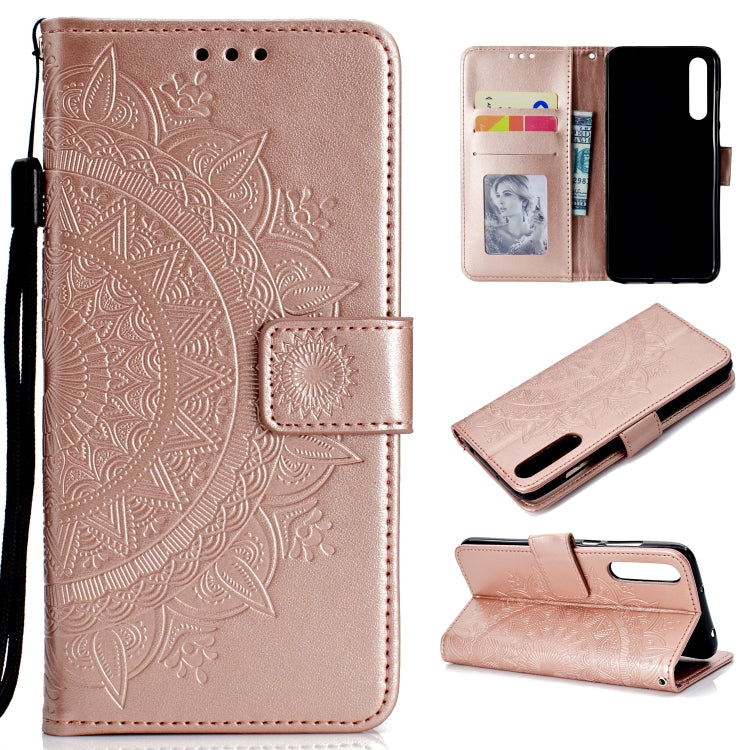 For Huawei P20 Pro Totem Flower Embossed Horizontal Flip TPU + PU Leather Case with Holder & Card Slots & Wallet