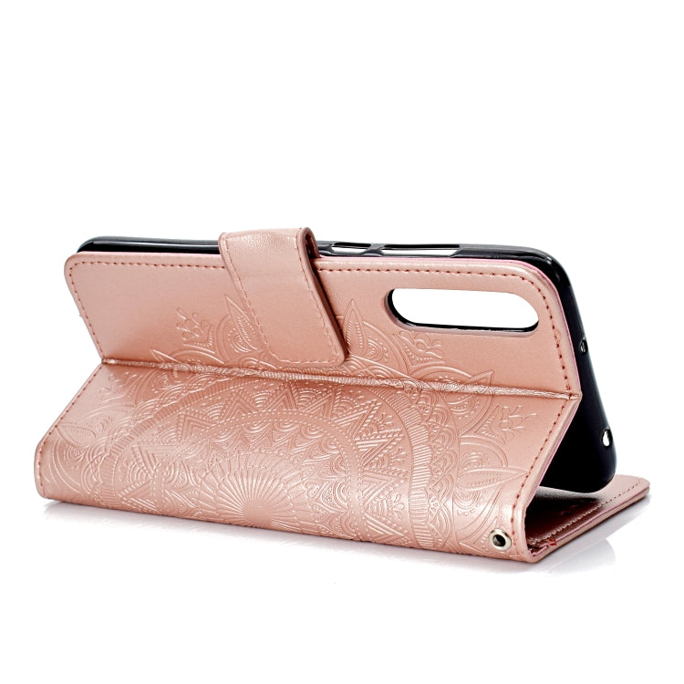 For Huawei P20 Pro Totem Flower Embossed Horizontal Flip TPU + PU Leather Case with Holder & Card Slots & Wallet