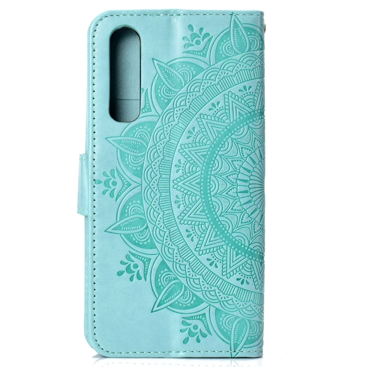 For Huawei P30 Totem Flower Embossed Horizontal Flip TPU + PU Leather Case with Holder & Card Slots & Wallet