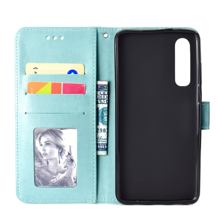 For Huawei P30 Totem Flower Embossed Horizontal Flip TPU + PU Leather Case with Holder & Card Slots & Wallet