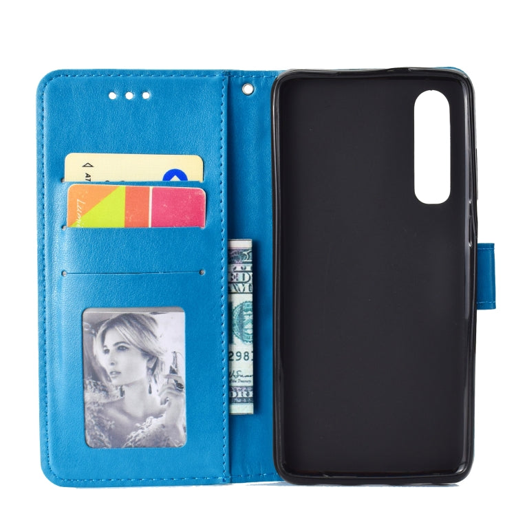 For Huawei P30 Totem Flower Embossed Horizontal Flip TPU + PU Leather Case with Holder & Card Slots & Wallet