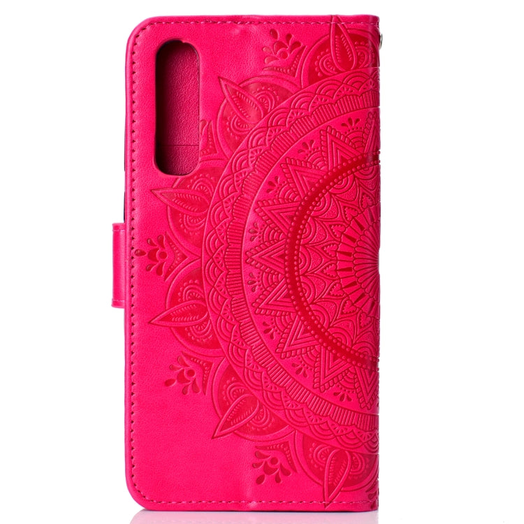 For Huawei P30 Totem Flower Embossed Horizontal Flip TPU + PU Leather Case with Holder & Card Slots & Wallet