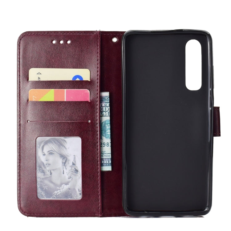 For Huawei P30 Totem Flower Embossed Horizontal Flip TPU + PU Leather Case with Holder & Card Slots & Wallet