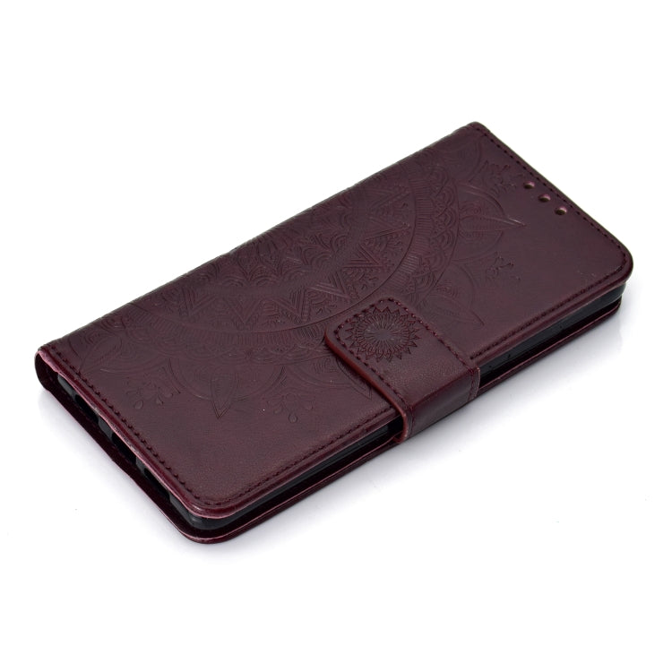 For Huawei P30 Totem Flower Embossed Horizontal Flip TPU + PU Leather Case with Holder & Card Slots & Wallet