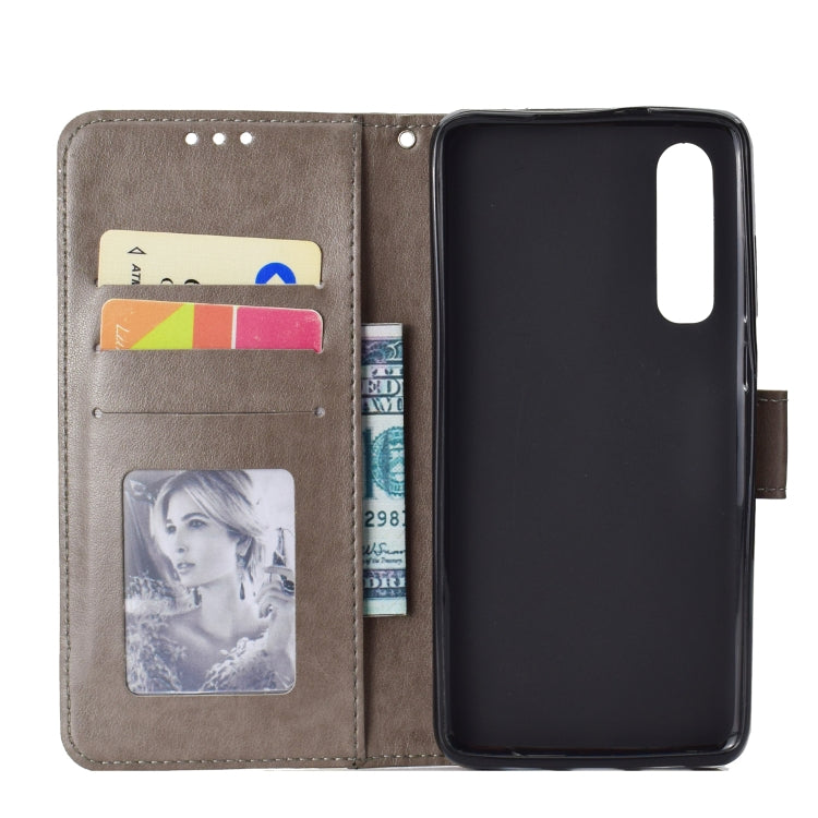 For Huawei P30 Totem Flower Embossed Horizontal Flip TPU + PU Leather Case with Holder & Card Slots & Wallet