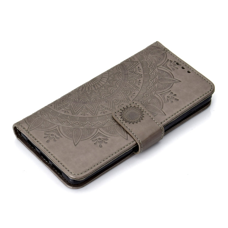 For Huawei P30 Totem Flower Embossed Horizontal Flip TPU + PU Leather Case with Holder & Card Slots & Wallet