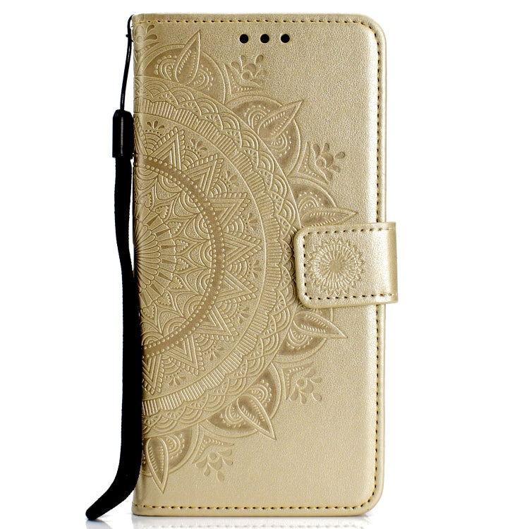 For Huawei P30 Totem Flower Embossed Horizontal Flip TPU + PU Leather Case with Holder & Card Slots & Wallet