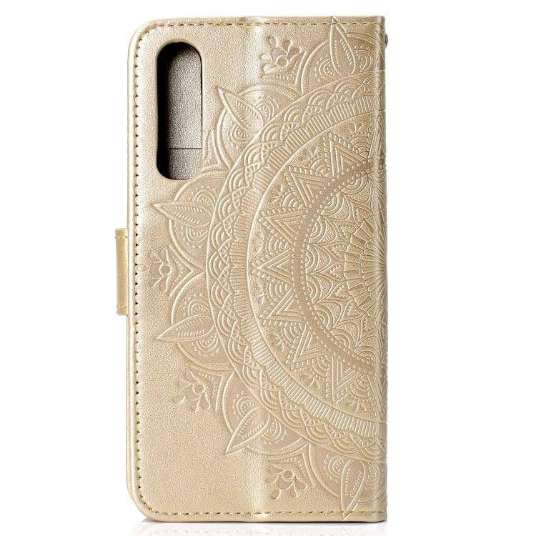 For Huawei P30 Totem Flower Embossed Horizontal Flip TPU + PU Leather Case with Holder & Card Slots & Wallet