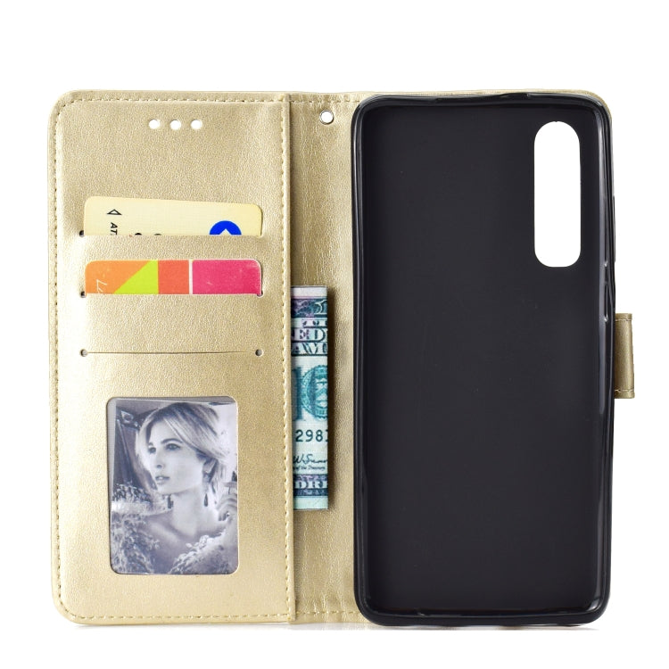 For Huawei P30 Totem Flower Embossed Horizontal Flip TPU + PU Leather Case with Holder & Card Slots & Wallet