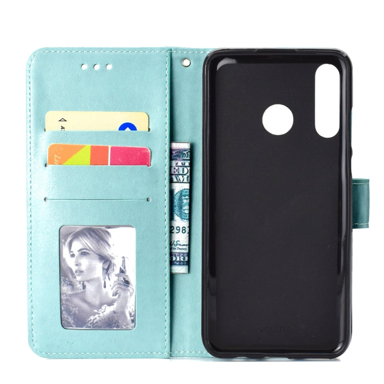 For Huawei P30 Lite Totem Flower Embossed Horizontal Flip TPU + PU Leather Case with Holder & Card Slots & Wallet