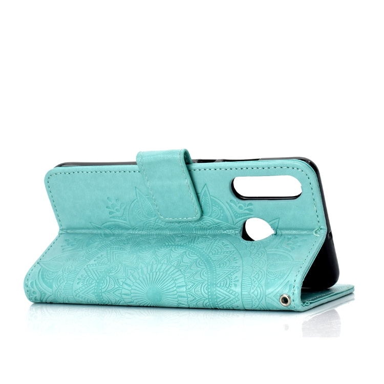 For Huawei P30 Lite Totem Flower Embossed Horizontal Flip TPU + PU Leather Case with Holder & Card Slots & Wallet