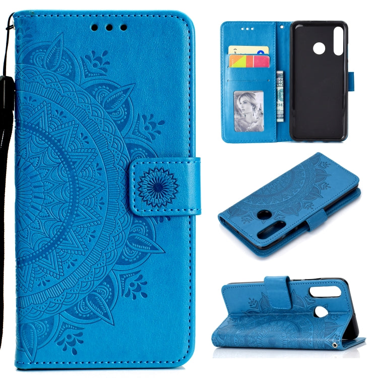 For Huawei P30 Lite Totem Flower Embossed Horizontal Flip TPU + PU Leather Case with Holder & Card Slots & Wallet