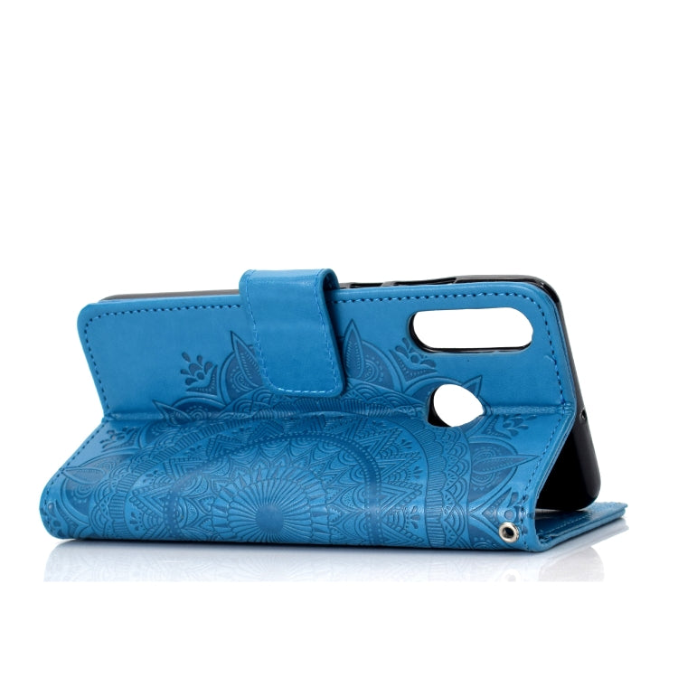 For Huawei P30 Lite Totem Flower Embossed Horizontal Flip TPU + PU Leather Case with Holder & Card Slots & Wallet