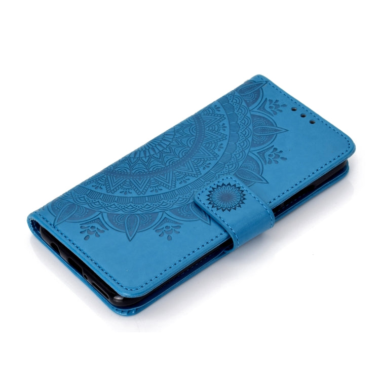 For Huawei P30 Lite Totem Flower Embossed Horizontal Flip TPU + PU Leather Case with Holder & Card Slots & Wallet