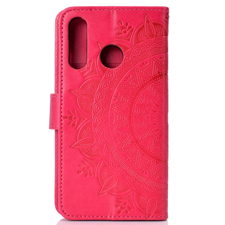 For Huawei P30 Lite Totem Flower Embossed Horizontal Flip TPU + PU Leather Case with Holder & Card Slots & Wallet