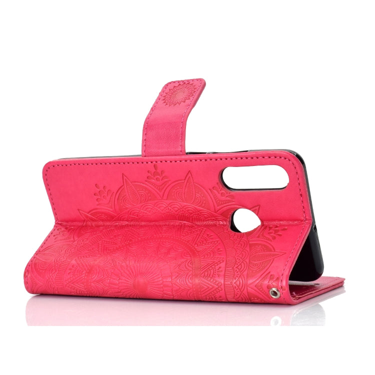 For Huawei P30 Lite Totem Flower Embossed Horizontal Flip TPU + PU Leather Case with Holder & Card Slots & Wallet