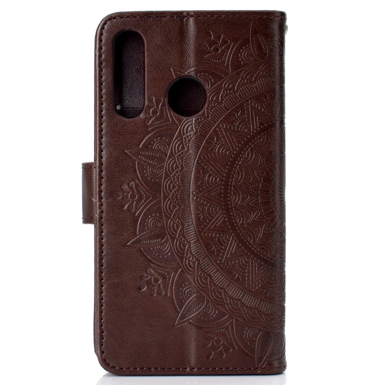 For Huawei P30 Lite Totem Flower Embossed Horizontal Flip TPU + PU Leather Case with Holder & Card Slots & Wallet