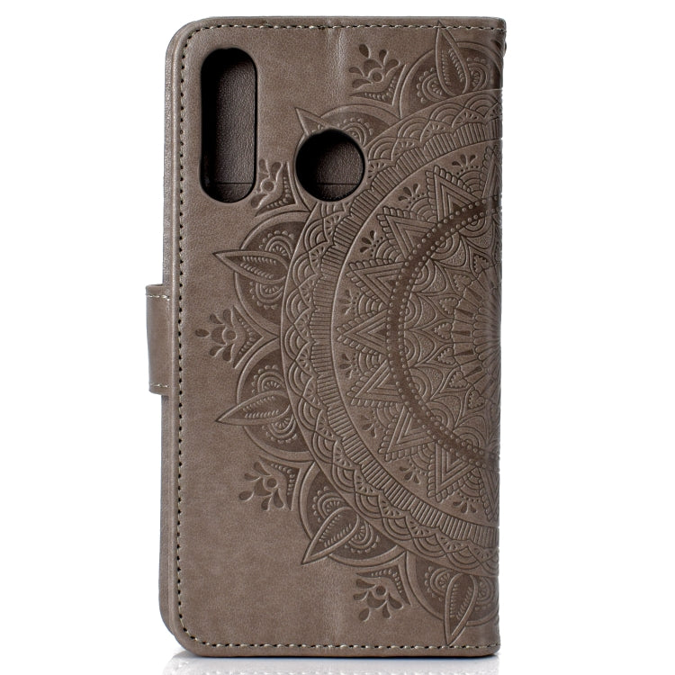 For Huawei P30 Lite Totem Flower Embossed Horizontal Flip TPU + PU Leather Case with Holder & Card Slots & Wallet