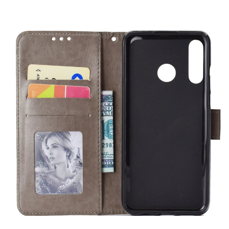 For Huawei P30 Lite Totem Flower Embossed Horizontal Flip TPU + PU Leather Case with Holder & Card Slots & Wallet