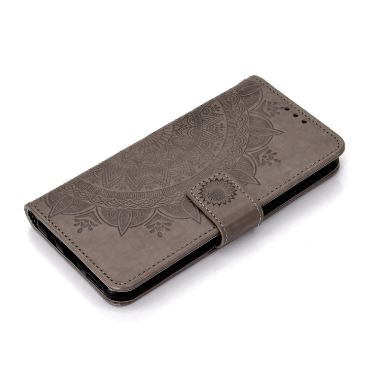 For Huawei P30 Lite Totem Flower Embossed Horizontal Flip TPU + PU Leather Case with Holder & Card Slots & Wallet