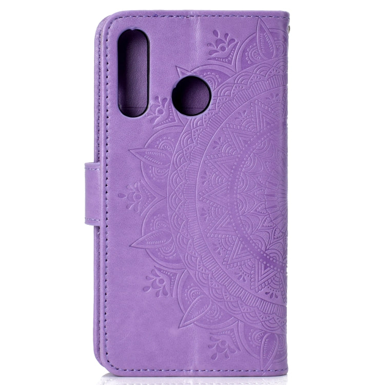 For Huawei P30 Lite Totem Flower Embossed Horizontal Flip TPU + PU Leather Case with Holder & Card Slots & Wallet