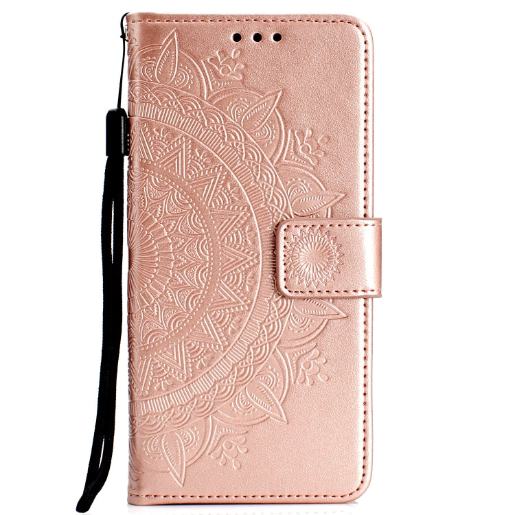 For Huawei P30 Lite Totem Flower Embossed Horizontal Flip TPU + PU Leather Case with Holder & Card Slots & Wallet
