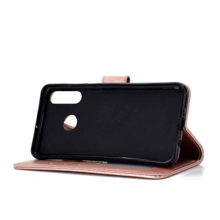 For Huawei P30 Lite Totem Flower Embossed Horizontal Flip TPU + PU Leather Case with Holder & Card Slots & Wallet