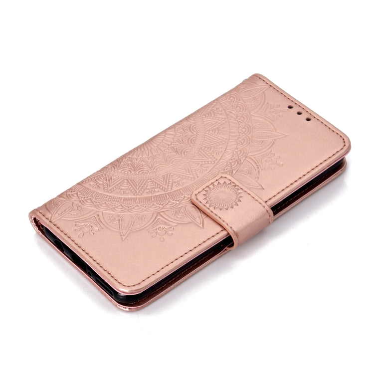For Huawei P30 Lite Totem Flower Embossed Horizontal Flip TPU + PU Leather Case with Holder & Card Slots & Wallet