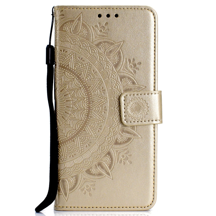 For Huawei P30 Lite Totem Flower Embossed Horizontal Flip TPU + PU Leather Case with Holder & Card Slots & Wallet