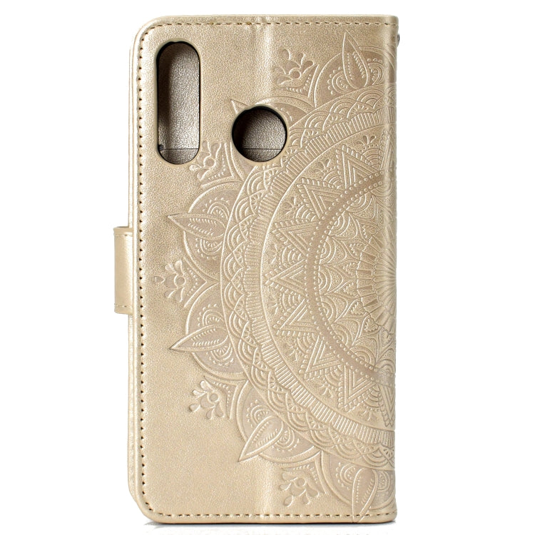 For Huawei P30 Lite Totem Flower Embossed Horizontal Flip TPU + PU Leather Case with Holder & Card Slots & Wallet