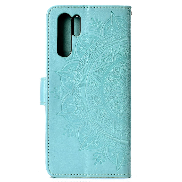 For Huawei P30 Pro Totem Flower Embossed Horizontal Flip TPU + PU Leather Case with Holder & Card Slots & Wallet
