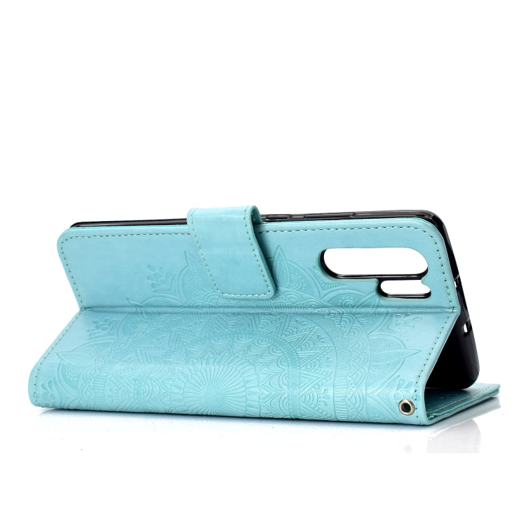 For Huawei P30 Pro Totem Flower Embossed Horizontal Flip TPU + PU Leather Case with Holder & Card Slots & Wallet