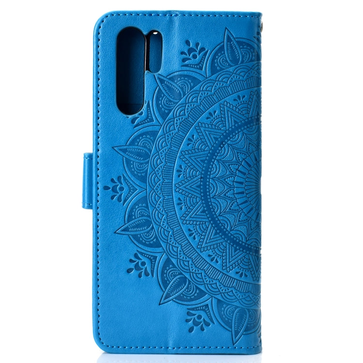 For Huawei P30 Pro Totem Flower Embossed Horizontal Flip TPU + PU Leather Case with Holder & Card Slots & Wallet